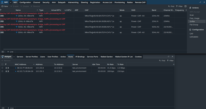WiFi interfaces operated by registered CAPs, plus active hotspot Hosts